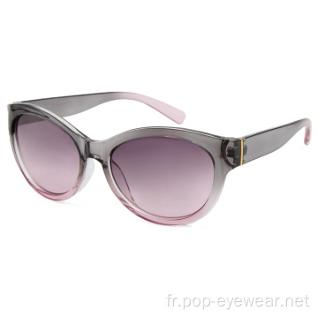 Promotion de la mode promotionnelle des lunettes de soleil pour femmes en plastique